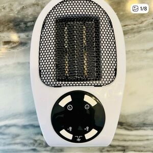 White and Black Electric Heater